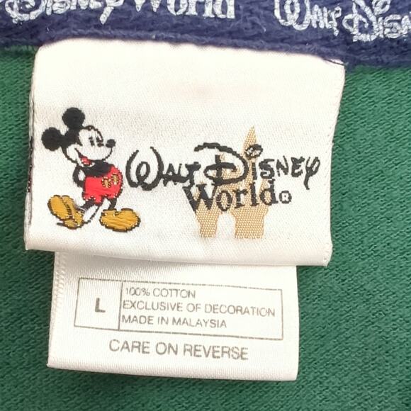 Vintage Walt Disney World 100% Cotton Polo Shirt Men's Large Tigger 90s Y2K - Picture 5 of 6